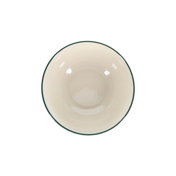 Zielona/w kolorze kości słoniowej porcelanowa miska Cyril – S|P Collection-image-3