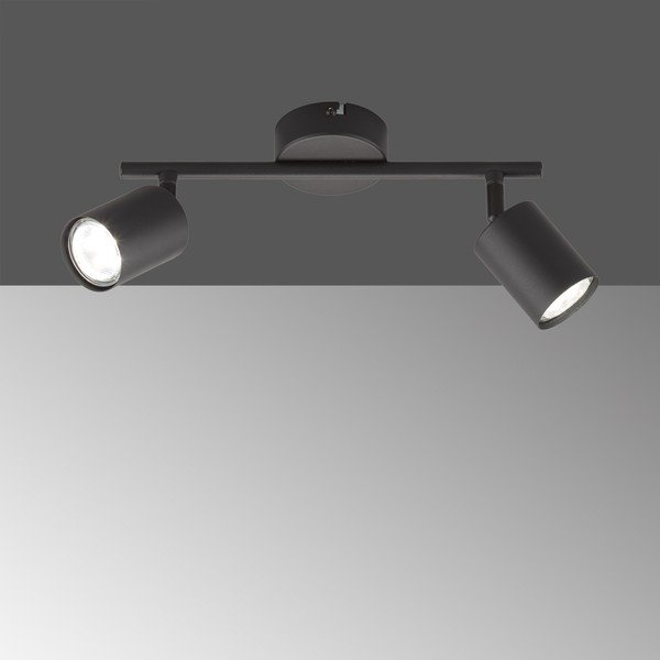 Czarna metalowa lampa punktowa LED 8x30 cm Vano – Fischer & Honsel-image-1
