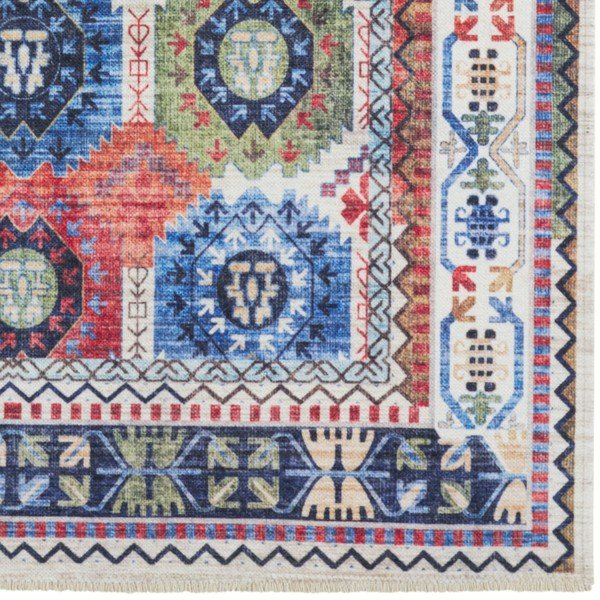 Kolorowy dywan z wysoką zawartością bawełny Kilim Masin, 160x230 cm-image-3