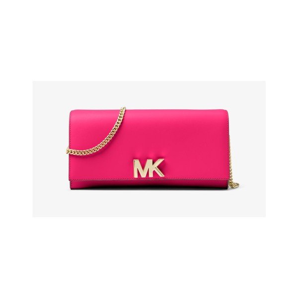 Fuksjowa skórzana kopertówka Michael Kors Mott-image-1