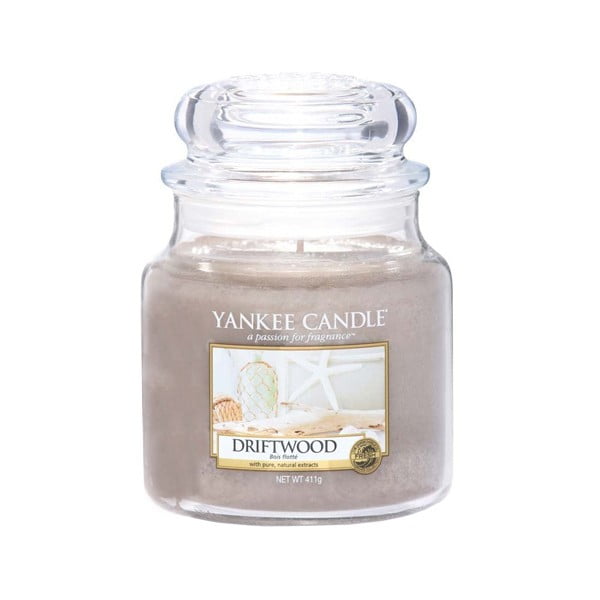 Świeczka zapachowa Yankee Candle Driftwood, 65 h