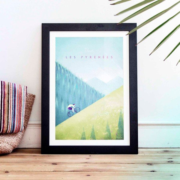 Plakat Travelposter Les Pyrenees, A2-image-1