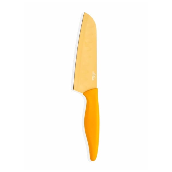 Pomarańczowy nóż The Mia Santoku, dł. 13 cm