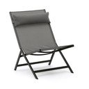 Szary metalowy fotel ogrodowy Canutells – Kave Home