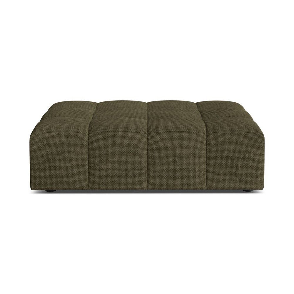 Podnóżek z tkaniny szenilowej w kolorze khaki Chicago – Cosmopolitan Design