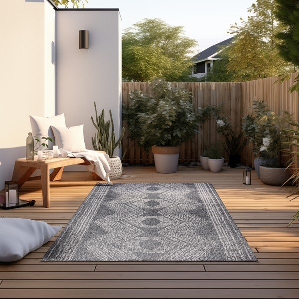 Szaro-kremowy dywan odpowiedni na zewnątrz 120x170 cm Gemini – Elle Decoration-image-3