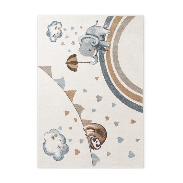 Kremowy dywan dziecięcy 120x170 cm Walk like an Elephant Rainy Party – Villeroy&Boch