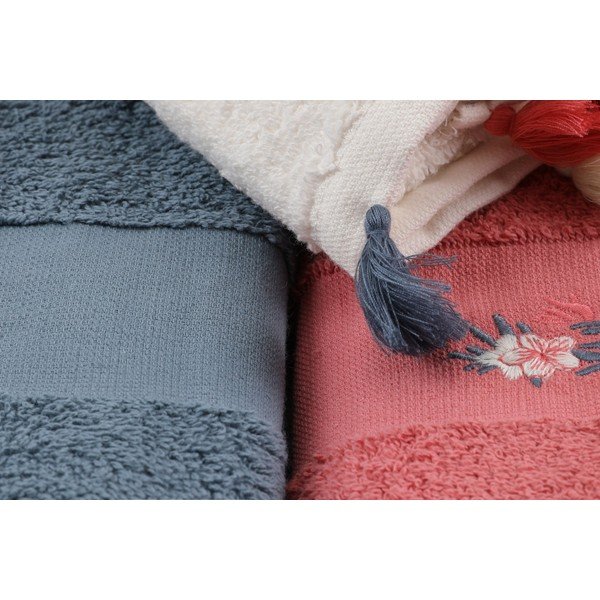 Bawełniane ręczniki frotte zestaw 3 szt. 50x90 cm Asorti – Foutastic-image-1