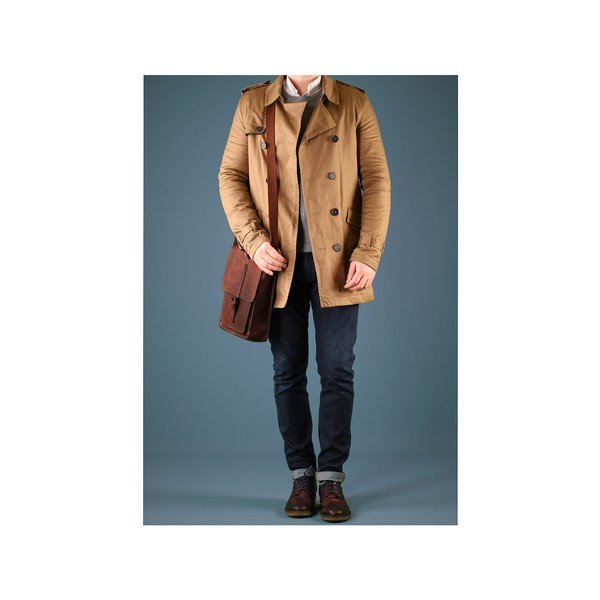 Torba skórzana unisex Bourne Vintage Treacle-image-3