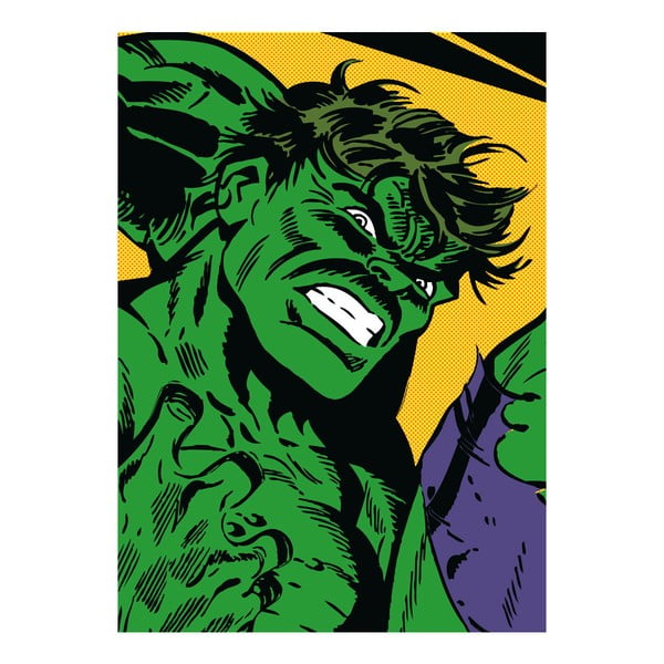 Plakat z blachy Marvel Close Up - The Hulk