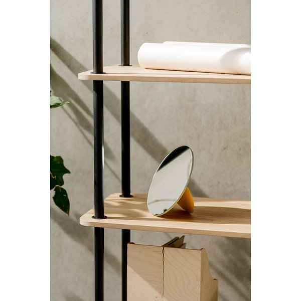 Regał w dekorze dębu w naturalnym kolorze 80x163x35 cm Teidi – noo.ma-image-3