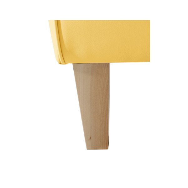 Żółty fotel z imitacji skóry Max Winzer Bruno-image-4