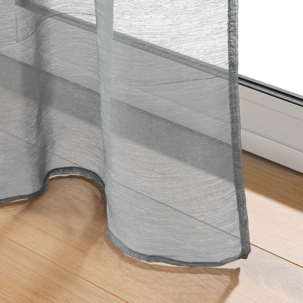 Szara firanka z woalu 140x240 cm Lissea – douceur d'intérieur-image-4