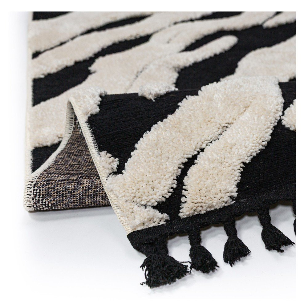 Czarno-biały dywan 200x300 cm Esra Zebra – Flair Rugs (zdjęcie 5)