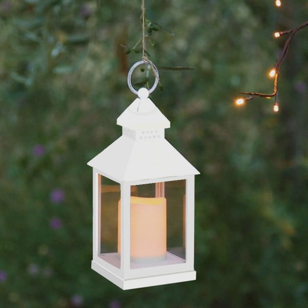 Biały lampion dekoracyjny LED odpowiedni na zewnątrz Tomasucci Lante-image-1