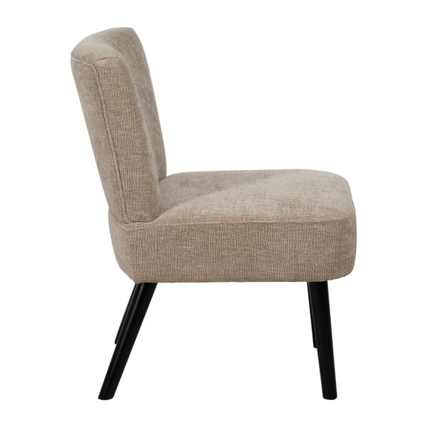 Beżowy fotel z tkaniny szenilowej – Ixia-image-2