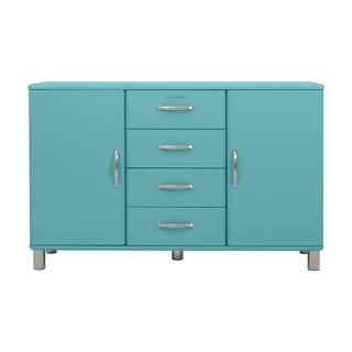 Turkusowa niska komoda 146x92 cm Malibu – Tenzo
