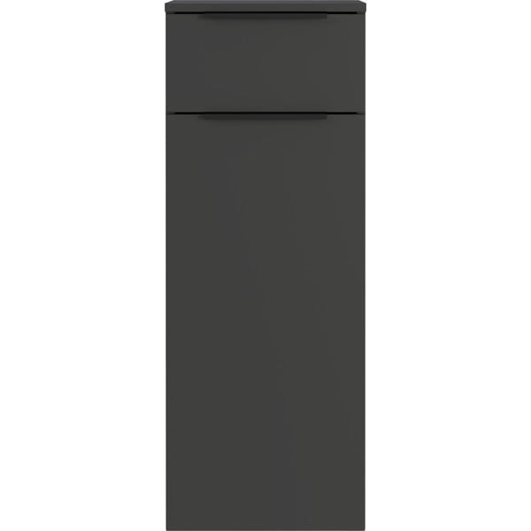 Antracytowa wysoka wisząca szafka łazienkowa 36x93 cm Crandon – Germania