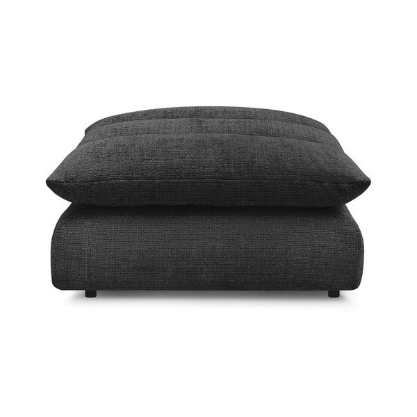 Czarny podnóżek z tkaniny szenilowej Neil – Bobochic Paris-image-3