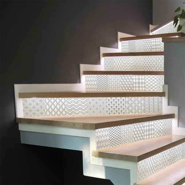 Zestaw naklejek na schody 2 szt. 105x15 cm Thorvald – Ambiance-image-1