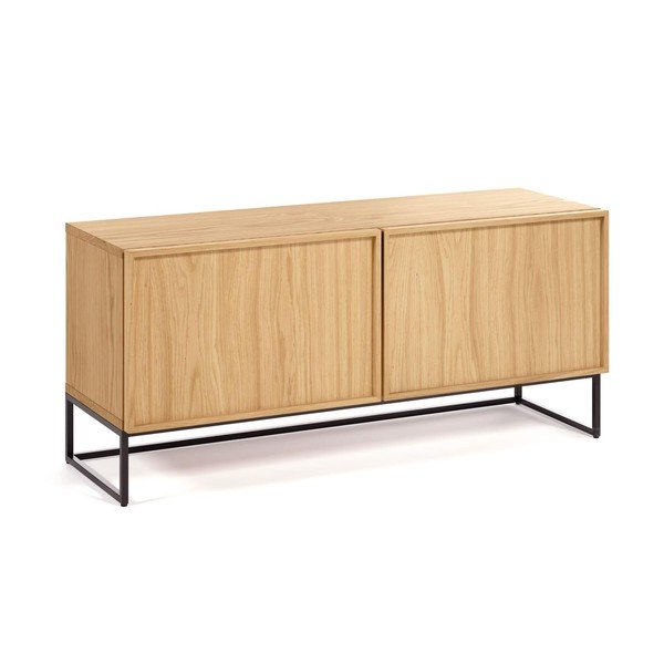 Szafka pod TV w dekorze dębu w naturalnym kolorze 112x51x42 cm Taiana – Kave Home-image-3