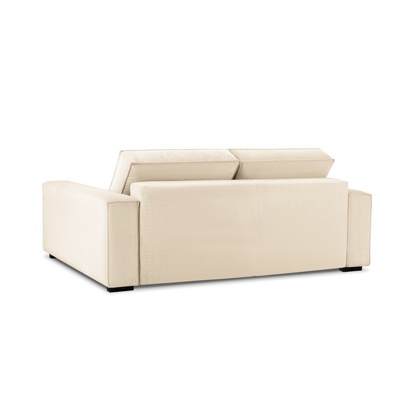 Beżowa sztruksowa rozkładana sofa Mazzini Sofas Azalea-image-4