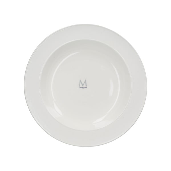 Biały porcelanowy talerz głęboki Mikasa Ridget, ø 30 cm-image-3