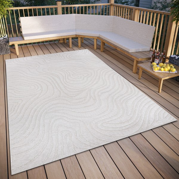 Kremowy dywan odpowiedni na zewnątrz 194x290 cm – Elle Decoration-image-1