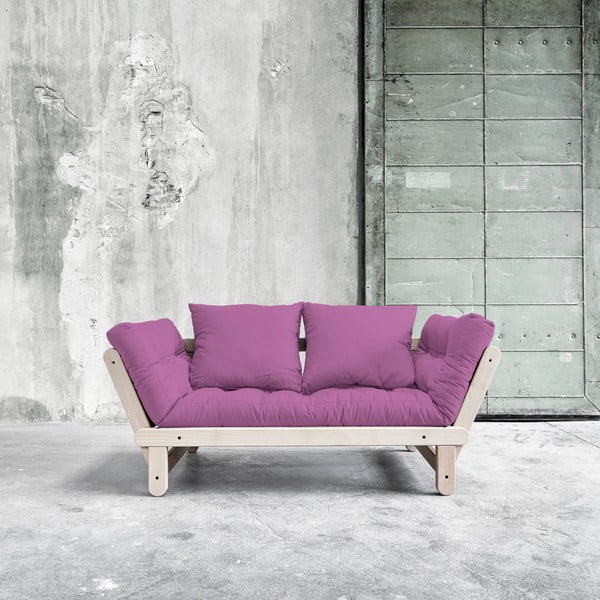 Sofa rozkładana Karup Beat Beech/Taffy Pink