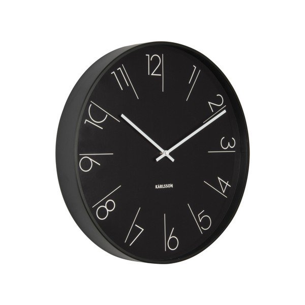 Czarny zegar Present Time Elegant-image-1