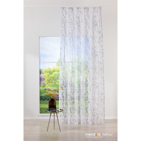 Biało-szara firanka 300x260 cm Olivia – Mendola Fabrics-image-2