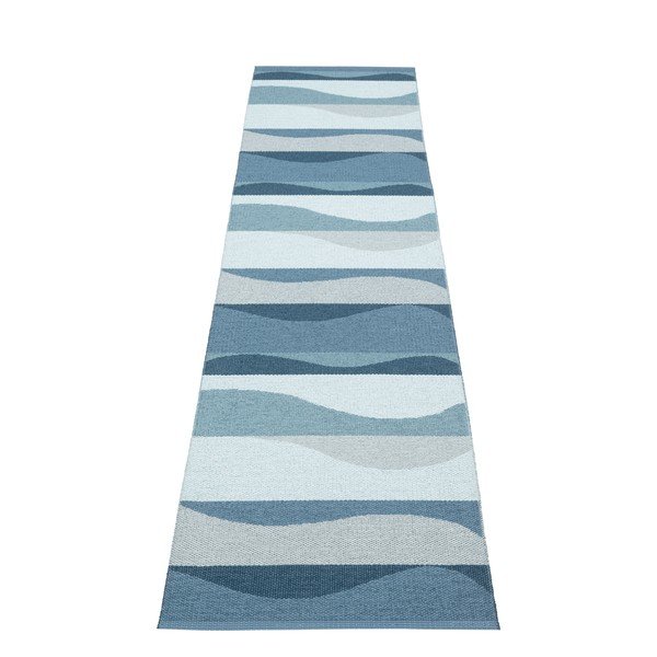 Niebieski chodnik odpowiedni na zewnątrz 70x300 cm Urvi Water – Pappelina-image-2