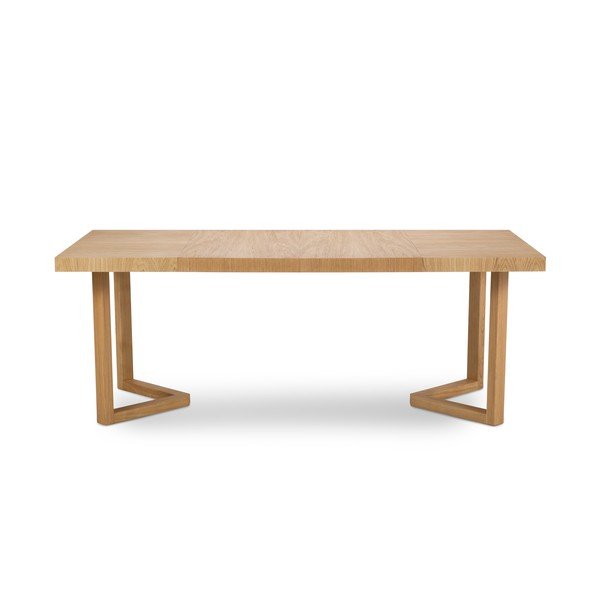 Stół rozkładany z litego drewna dębowego Windsor & Co Sofas Skarde, ø 100 cm-image-2