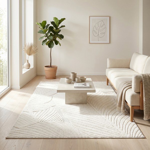 Kremowy dywan 160x230 cm Lamina – ESTE-image-4