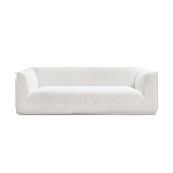 Biała sofa z materiału bouclé 242 cm Giorgia – Bobochic Paris
