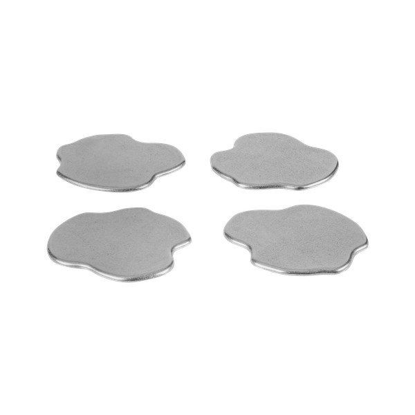 Metalowe podkładki w kolorze srebra zestaw 4 szt. Plama – noo.ma