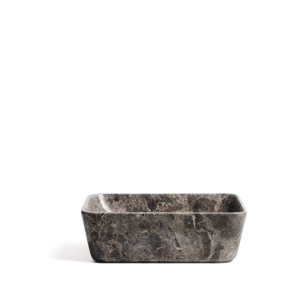 Szara kamienna umywalka 40x40 cm Darnen – Kave Home