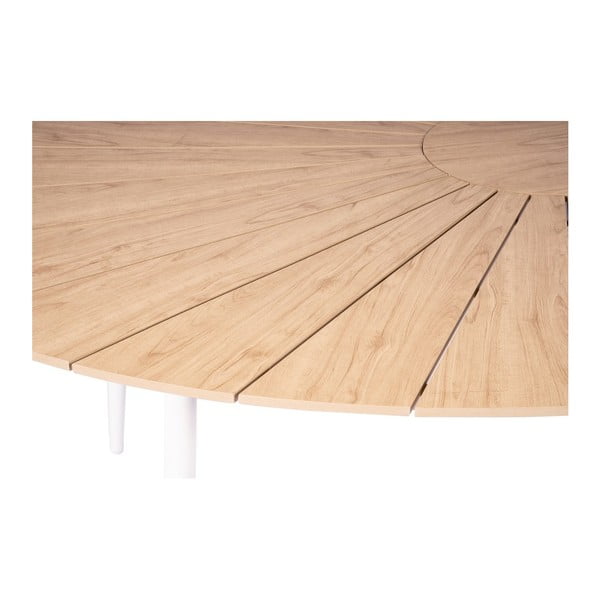 Zestaw 4 białych krzeseł Jaanna i naturalnego stołu Marienlist – Bonami Essentials-image-2