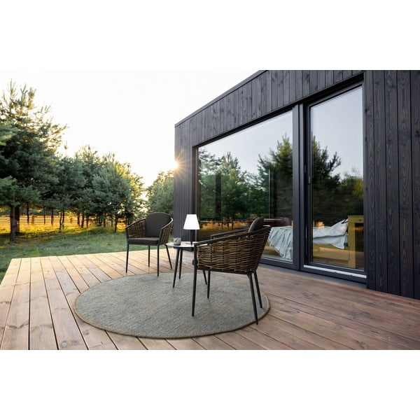 Aluminiowy okrągły stolik ogrodowy ø 50 cm Ridley   – Bizzotto-image-1