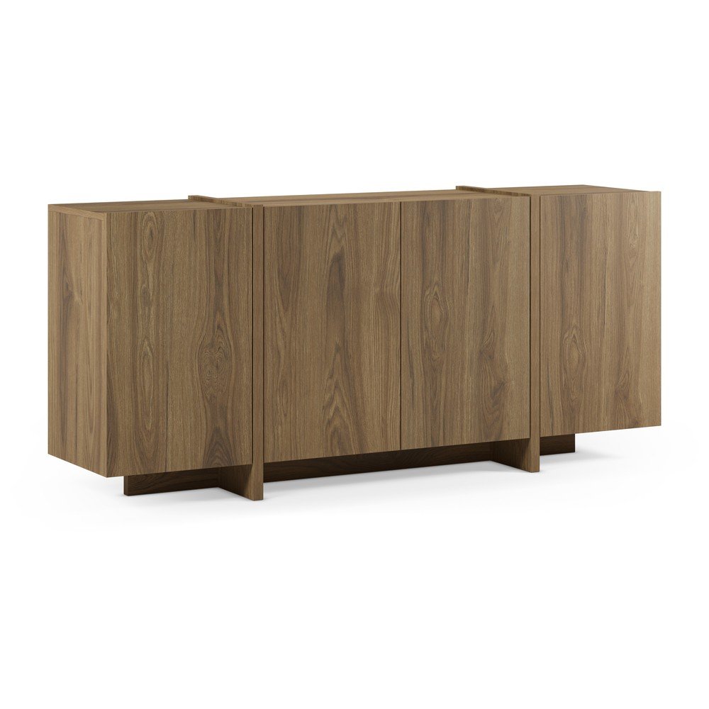 Komoda w dekorze dębu w naturalnym kolorze 180x79x40 cm Volia – Marckeric