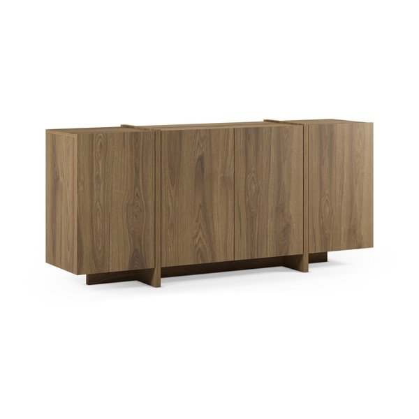 Komoda w dekorze dębu w naturalnym kolorze 180x79x40 cm Volia – Marckeric