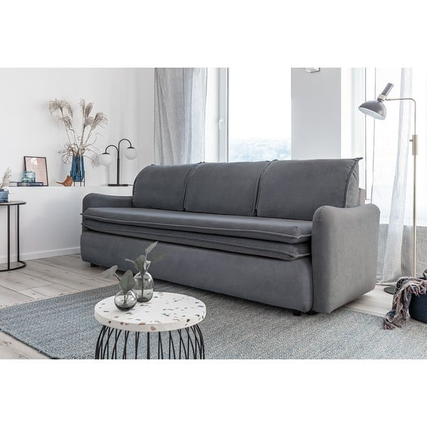 Szara aksamitna rozkładana sofa Miuform Tender Eddie-image-4