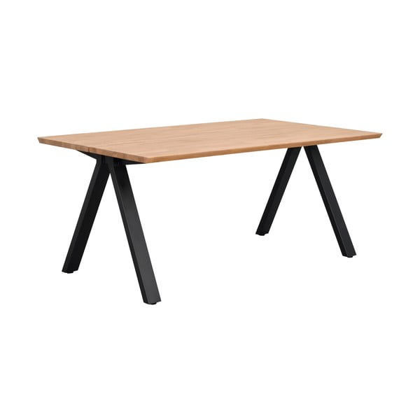 Rozkładany stół z blatem z drewna dębowego 170x100 cm Carradale – Rowico-image-1