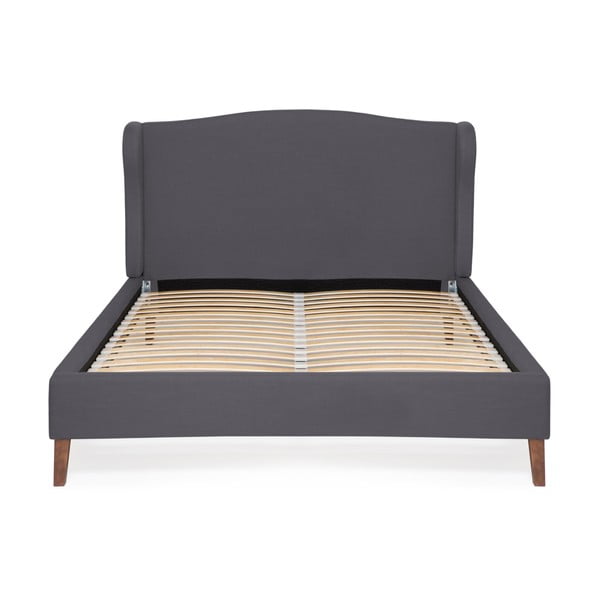 Granatowe łóżko Vivonita Windsor Linen, 200x140 cm