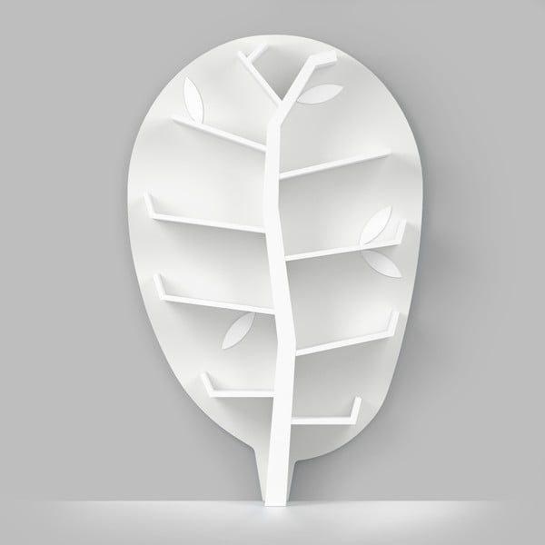 Biała półka w kształcie drzewa Timoore PL Plus