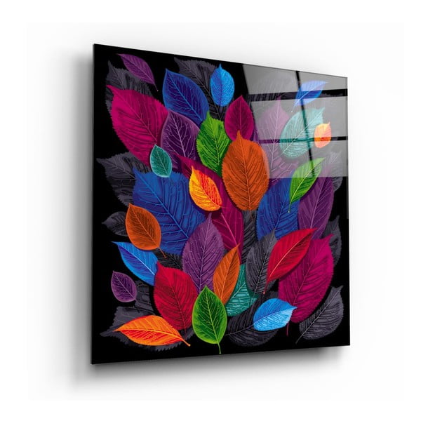 Szklany obraz Insigne Colored Leaves, 60x60 cm