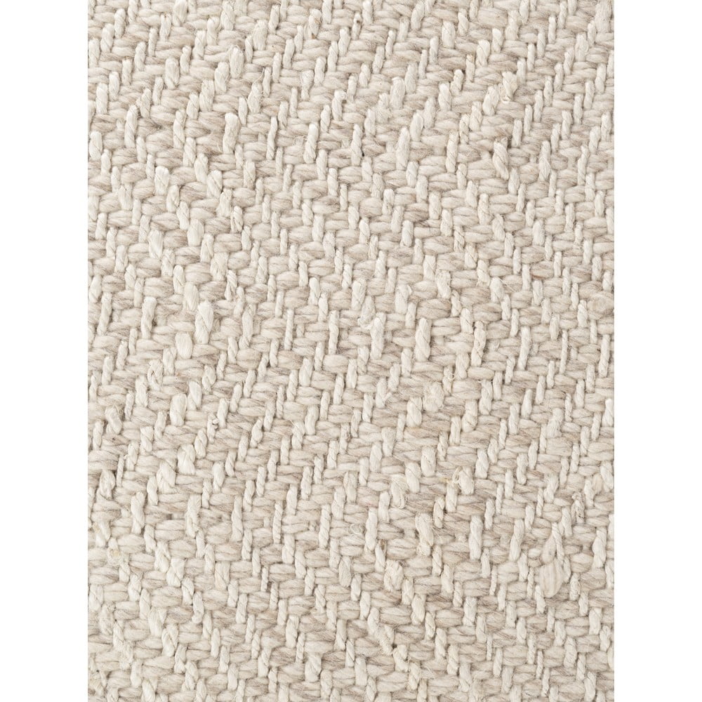 Kremowy dywan z mieszanki wełny tkany ręcznie 160x230 cm Majoli – Elle Decoration (zdjęcie 11)
