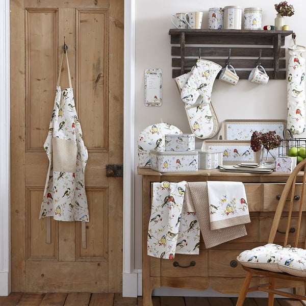 Bawełniany fartuch kuchenny Cooksmart ® Dawn Chorus Mannequin-image-1