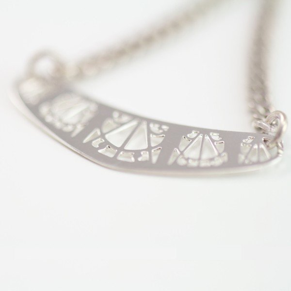 Kolczyki Arch Silver, 4.5 cm-image-2