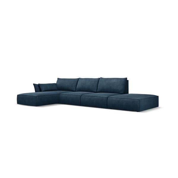 Ciemnoniebieski narożnik (lewostronny) Vanda – Mazzini Sofas-image-2